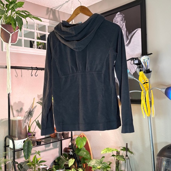 Columbia Fleece Hoodie Womens Medium Gray Long Sleeve Activewear Pullover - Picture 10 of 10